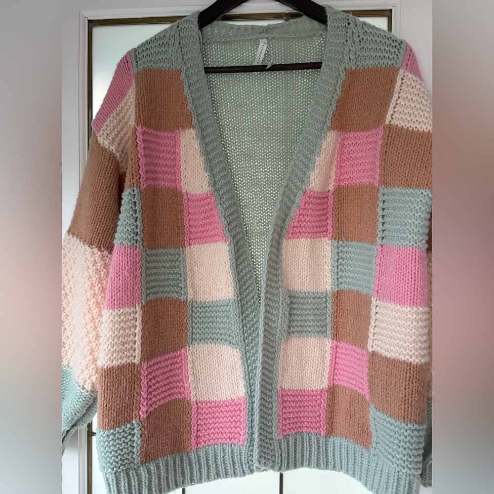 Dreamers Colorful Patchwork Women's Sweater in XS - Picture 4 of 6